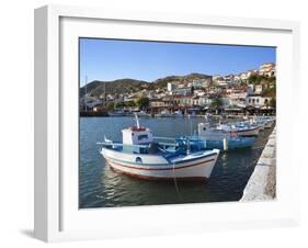 Harbour View, Pythagorion, Samos, Aegean Islands, Greece-Stuart Black-Framed Photographic Print