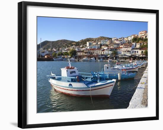 Harbour View, Pythagorion, Samos, Aegean Islands, Greece-Stuart Black-Framed Photographic Print