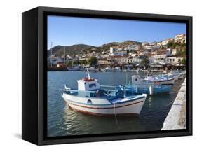 Harbour View, Pythagorion, Samos, Aegean Islands, Greece-Stuart Black-Framed Stretched Canvas