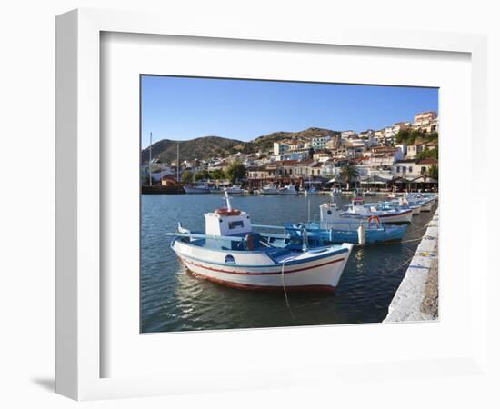 Harbour View, Pythagorion, Samos, Aegean Islands, Greece-Stuart Black-Framed Photographic Print