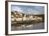 Harbour Wall and the Village of Staithes, North Yorkshire National Park, Yorkshire, England-James Emmerson-Framed Photographic Print