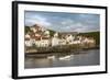 Harbour Wall and the Village of Staithes, North Yorkshire National Park, Yorkshire, England-James Emmerson-Framed Photographic Print