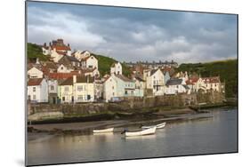 Harbour Wall and the Village of Staithes, North Yorkshire National Park, Yorkshire, England-James Emmerson-Mounted Photographic Print