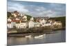 Harbour Wall and the Village of Staithes, North Yorkshire National Park, Yorkshire, England-James Emmerson-Mounted Photographic Print