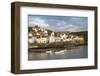 Harbour Wall and the Village of Staithes, North Yorkshire National Park, Yorkshire, England-James Emmerson-Framed Photographic Print