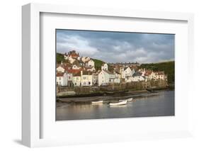 Harbour Wall and the Village of Staithes, North Yorkshire National Park, Yorkshire, England-James Emmerson-Framed Photographic Print