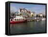 Harbour, Warnemunde, Mecklenburg-Western Pomerania, Germany, Europe-Hans Peter Merten-Framed Stretched Canvas