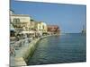 Harbour Waterfront and the Venetian Lighthouse, Chania, Crete, Greece, Europe-Terry Sheila-Mounted Photographic Print