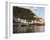 Harbour, with Castle on Hill Above, Scarborough, Yorkshire, England, United Kingdom-Adina Tovy-Framed Photographic Print