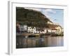 Harbour, with Castle on Hill Above, Scarborough, Yorkshire, England, United Kingdom-Adina Tovy-Framed Photographic Print