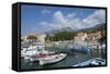 Harbour with Fishing Boats, Bol, Brac Island, Dalmatian Coast, Croatia, Europe-John Miller-Framed Stretched Canvas
