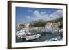 Harbour with Fishing Boats, Bol, Brac Island, Dalmatian Coast, Croatia, Europe-John Miller-Framed Photographic Print