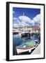 Harbour with Fishing Boats, Porto Azzuro, Island of Elba, Livorno Province, Tuscany, Italy-Markus Lange-Framed Photographic Print