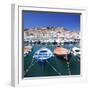 Harbour with Fishing Boats, Portoferraio, Island of Elba-Markus Lange-Framed Photographic Print