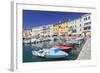 Harbour with Fishing Boats, Portoferraio, Island of Elba-Markus Lange-Framed Photographic Print