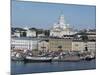 Harbour with Lutheran Cathedral Rising Behind, Helsinki, Finland, Scandinavia-Ken Gillham-Mounted Photographic Print