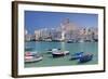 Harbour with Old Town and Cathedral, Giovinazzo, Province of Bari, Apulia, Italy-Markus Lange-Framed Photographic Print