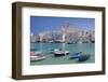 Harbour with Old Town and Cathedral, Giovinazzo, Province of Bari, Apulia, Italy-Markus Lange-Framed Photographic Print