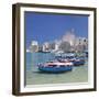 Harbour with Old Town and Cathedral, Giovinazzo, Province of Bari, Apulia, Italy-Markus Lange-Framed Photographic Print