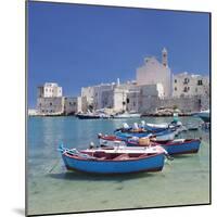 Harbour with Old Town and Cathedral, Giovinazzo, Province of Bari, Apulia, Italy-Markus Lange-Mounted Photographic Print