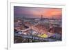 Harbour with Torre Jaume I in Barcelona, Catalonia, Spain-null-Framed Art Print