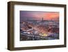 Harbour with Torre Jaume I in Barcelona, Catalonia, Spain-null-Framed Art Print