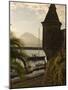 Harbour with Volcanic Island of Pico Beyond, Horta, Faial Island, Azores, Portugal-Alan Copson-Mounted Photographic Print