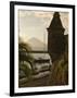 Harbour with Volcanic Island of Pico Beyond, Horta, Faial Island, Azores, Portugal-Alan Copson-Framed Photographic Print