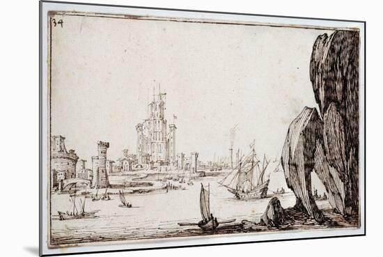 Harbour-Jacques Callot-Mounted Giclee Print