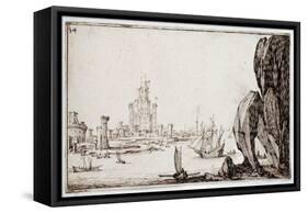 Harbour-Jacques Callot-Framed Stretched Canvas