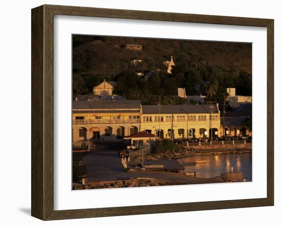 Harbourfront at Sunset, St. Croix, U.S. Virgin Islands, West Indies, Central America-Ken Gillham-Framed Photographic Print