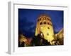 Harbourside Watchtower Illuminated at Night, Puerto Banus, Marbella, Andalucia, Spain, Europe-Tomlinson Ruth-Framed Photographic Print