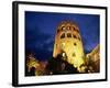 Harbourside Watchtower Illuminated at Night, Puerto Banus, Marbella, Andalucia, Spain, Europe-Tomlinson Ruth-Framed Photographic Print