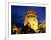 Harbourside Watchtower Illuminated at Night, Puerto Banus, Marbella, Andalucia, Spain, Europe-Tomlinson Ruth-Framed Photographic Print