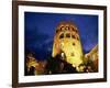 Harbourside Watchtower Illuminated at Night, Puerto Banus, Marbella, Andalucia, Spain, Europe-Tomlinson Ruth-Framed Photographic Print