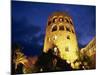 Harbourside Watchtower Illuminated at Night, Puerto Banus, Marbella, Andalucia, Spain, Europe-Tomlinson Ruth-Mounted Photographic Print