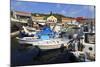 Harbourside with Boats and Cafes, Fiskardo, Kefalonia (Cephalonia)-Eleanor Scriven-Mounted Photographic Print