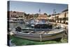 Harbourside with Boats-Eleanor-Stretched Canvas