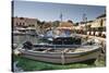 Harbourside with Boats-Eleanor-Stretched Canvas