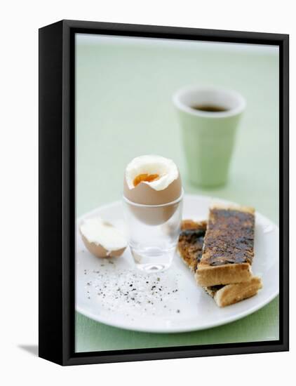 Hard-Boiled Breakfast Egg and Toast with Vegemite-Tanya Zouev-Framed Stretched Canvas