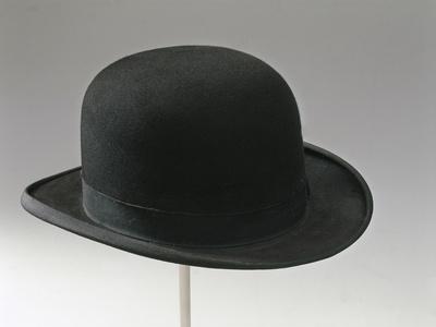 Hard Felt Hat with a Rounded Crown 