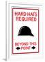 Hard Hats Required Past This Point-null-Framed Art Print