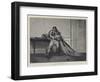 Hard Hit, at the Exhibition of the Royal Society of British Artists-Robert James Gordon-Framed Giclee Print