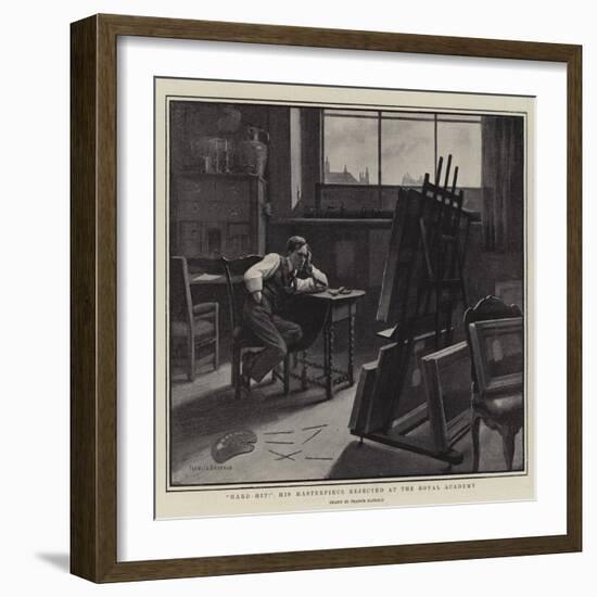 Hard-Hit! His Masterpiece Rejected at the Royal Academy-Francis Barraud-Framed Giclee Print