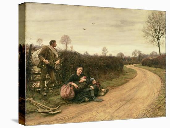 Hard Times, 1885-Hubert von Herkomer-Stretched Canvas