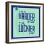 Hard Work and Luck 1-Lorand Okos-Framed Art Print