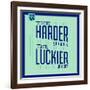 Hard Work and Luck 1-Lorand Okos-Framed Art Print