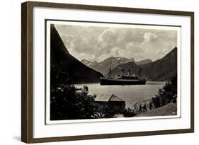 Hardangerfjord, HSDG, Dampfschiff Monte Olivia-null-Framed Giclee Print