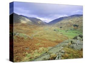 Hardknott Pass, Lake District National Park, Cumbria, England, UK-Roy Rainford-Stretched Canvas