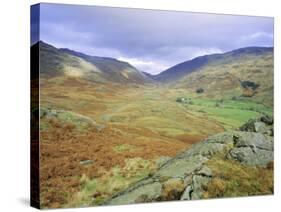 Hardknott Pass, Lake District National Park, Cumbria, England, UK-Roy Rainford-Stretched Canvas